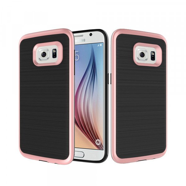 Wholesale Samsung Galaxy S7 Edge Impact Hybrid Case (Rose Gold)